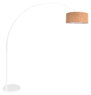 Image de Lampadaire - blanc - Sparkled Light - métal textile - Ø 45cm - E27 - 4341W - Steinhauer