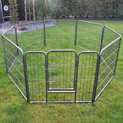 Produktbild von zooprinz Welpenauslauf | Dog Run L | Metall | 80 cm hoch | 8 Elemente | Witterungsbeständig