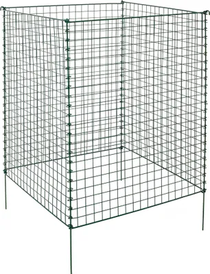 Produktbild von Dehner Draht-Kompostersilo, ca. 90 x 76 x 76 cm, Metall, dunkelgrün
