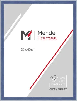 Produktbild von MendeFrames H080 Holzrahmen blau 15x21 cm Normalglas