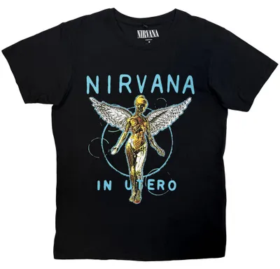 Image de Nirvana - T-shirt « In Utero Neon Blue » pour homme/femme (unie) RO15721 (M) (noir)