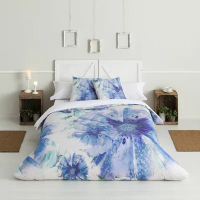 Immagine prodotto di Set copripiumino Hosteline BATIK Blu Doppio 3 pezzi