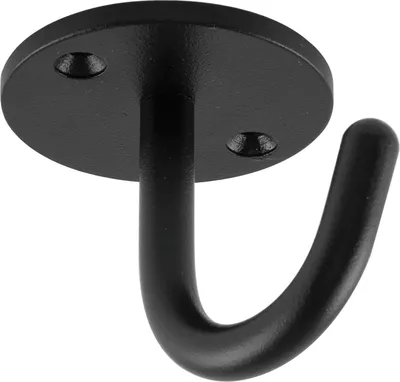 Produktbild von Einfach-Haken Delta Höhe 59 mm, Breite 71 mm, Stahl schwarz Feinstruktur