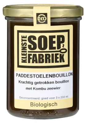 Immagine prodotto di Smallest Soep Fabriek Paddestoelenbouillon biologico 400 ml - Brodo di funghi vegano, senza glutine, senza additivi