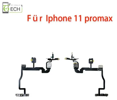 Produktbild von Für iPhone 11 Pro Max An Aus Power Taste Button LED Kamera Blitzlicht Flex Kabel