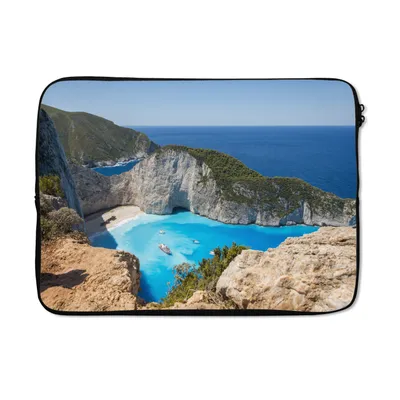 Produktbild von MuchoWow® Laptop Hülle 13 Zoll Das Meer von Zakynthos Laptoptasche - Laptophülle - Sleeve - Rundumschutz
