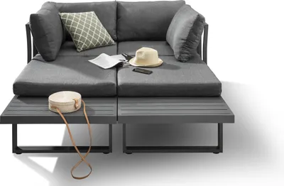 Produktbild von Destiny Loungegruppe SEA POINT, Tisch 110x58cm, vielseitig aufstellbar