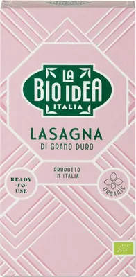 MAKARON (SEMOLINOWY) LASAGNE BIO 250 g - LA BIO IDEA