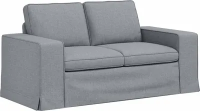 Image de vidaXL Canapé gris clair 162 x 80 x 82 cm Tissu