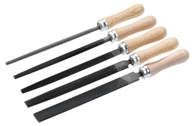 Produktbild von Cimco 206806, Datensatz, Flache Datei, Halbrundfeile, Abfalleimer, Quadratische Datei, Dreieckige Datei, Holz, Holz, 20 cm