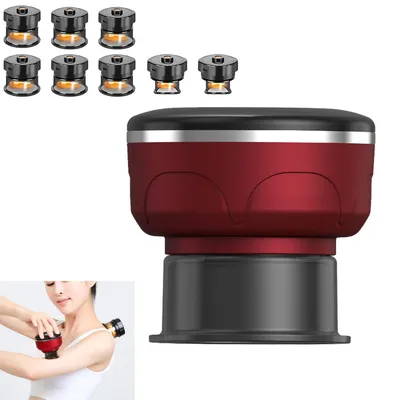 Produktbild von 4-in-1 Elektrisches Schröpfgerät Schröpftherapie Guasha Schröpfmassage  mit 8 Cellulite-Massage-Schröpfgläsern und 12 Saugmodi