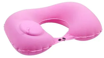 Zdjęcie produktu dla Poduszka Podróżna Dmuchana 40X28Cm Różowa