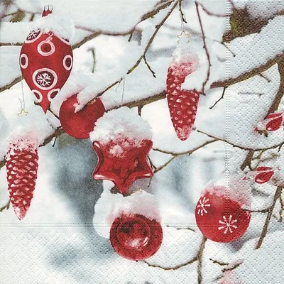 Produktbild von RP 20 Servietten Winter Snowy 33x33cm
