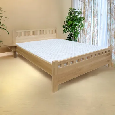 Produktbild von Doppelbett / Gästebett Buche Vollholz massiv natur 108, inkl. Rollrost - Abmessungen 180 x 200 cm