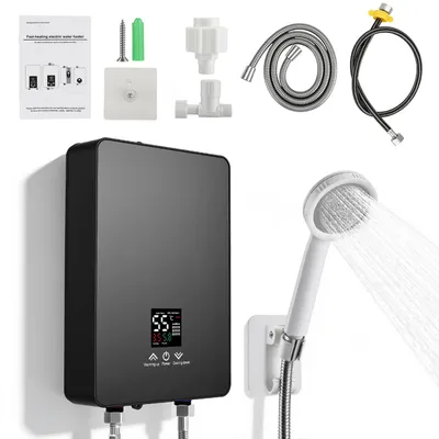 Mini-Durchlauferhitzer 6000 W, 230 V, LED-Touchscreen, 30-55 °C, für Küche & Bad