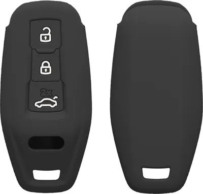 Immagine prodotto di Custodia per chiavi kwmobile per Audi a 3 pulsanti (modelli 2025 A3, A5L, Q6, A6L, E-tron) - Custodia in silicone per chiavi dell'auto -