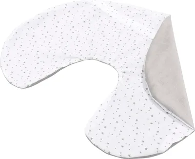 Produktbild von Twinkle Stars & Grey Velvet Kissenbezug für Stillkissen