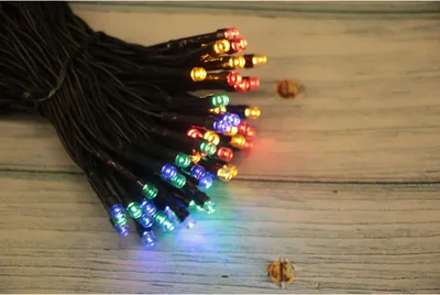 Produktbild von LED Lichterkette 100 LED warmweiß mit 8 Funktionen MC BBOD | Wetterfeste Weihnachtsbeleuchtung mit Doppeltimer für Innen und Außen