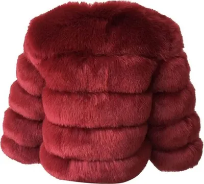 Produktbild von Damen Kunstpelz Mantel Kurzer Faux Pelz Winterjacke Kunstfell Oberbekleidung Einfarbig Dicker Parka Wintermantel, Damen , kaffee, M
