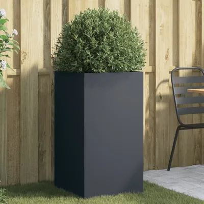 Produktbild von Möbel Pflanzkübel Anthrazit 42x38x75 cm Stahl - Beete 841579
