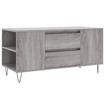 Image de vidaXL Table basse Gris Sonoma 102x44,5x50 cm Bois composite