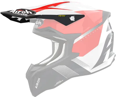 Zdjęcie produktu dla Kask Frontino Airoh Strycker Blazer biały czerwony