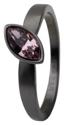 Image de Skagen Femme Bague Noir JRSM034, Taille de la bague:57 (18.1) SS8 M47