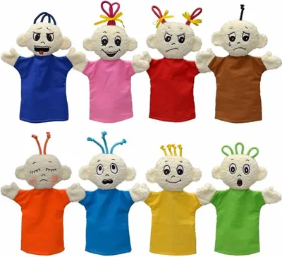 Produktbild von Handpuppenset Emotionen, 8Stück - Lehrmittel