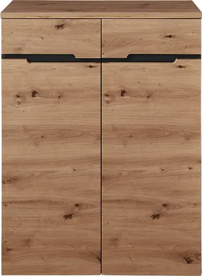 Produktbild von Kommode MANRESA-36 in Artisan Eiche Nb. mit Graphit, B/H/T: ca. 80/107/38 cm