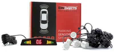 Image de Kit de capteurs de stationnement Einparts : 8 capteurs avant et arrière avec écran