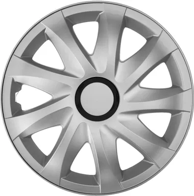Immagine prodotto di Coprimozzo NRM KANDO, argento 15" pollici. (4 x copriruota universali)