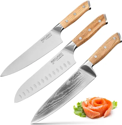Immagine prodotto di Moritz & Moritz Set professionale di coltelli da cucina, 3 pezzi