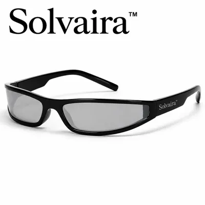 Produktbild von Solvaira™ Trendig Sonnenbrille Schwarz, UV400 Schutz, stylische Sommerbrille für Damen & Herren