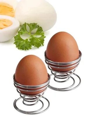 Obrázek produktu pro 2 držáky na vejce – držáky na vejce z nerezové oceli – stříbrné – 2 kusy – držáky na vejce – CHPN