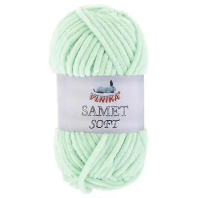 Produktbild von 100g Strickgarn Samet Soft Chenille-Strickgarn Samtwolle flauschig Farbwahl