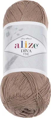 Produktbild von Garn DIVA FINE - 100g / 600 m - Kaffee