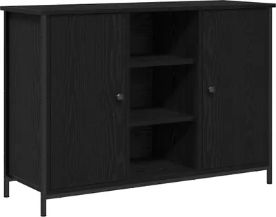 Produktbild von Sideboard Schwarz Eichen-Optik 100 x 35 x 70 cm