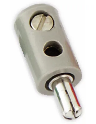 Produktbild von Zwergstecker, grau, 10 Stück