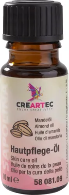 Produktbild von Mandelöl Hautpflegeöl 10 ml, ergiebig, pflegend und feuchtigkeitsspendend, für selbstgemachte Seifen