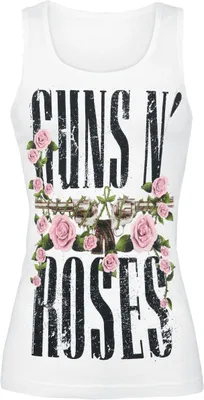 Produktbild von Guns N' Roses Top Damen Big Guns weiß Band-Merch, Bands 100% Baumwolle XL
