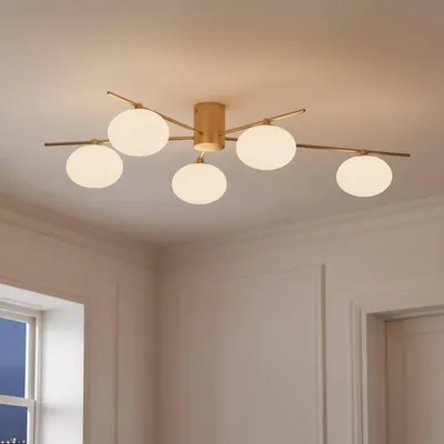 Immagine prodotto di Plafoniera Lindby Valisa, oro, 5 luci