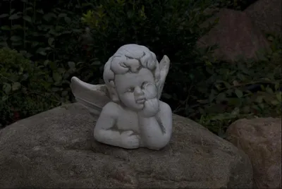 Zdjęcie produktu dla Anioł 18cm rzeźba figura figura figura figury ogrodowe rzeźby rzeźby grób