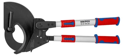 Produktbild von KNIPEX 95 32 100 Kabelschneider (Ratschenprinzip) mit Teleskopschenkeln mit Mehrkomponenten-Hüllen 680 mm