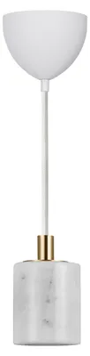 Produktbild von Nordlux Marmor Pendelleuchte SIV weiß, Kabel weiß 300 cm, 230V E27 (ohne Leuchtmittel); 45883001