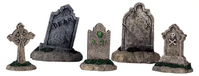 Productafbeelding van Kerstfiguur Tombstones set of 5 LEMAX