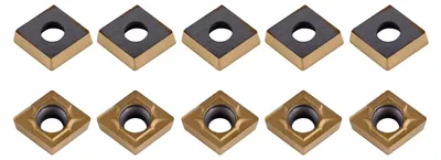 Produktbild von 10 Stück Hartmetallspitzen für Drehmaschinen mit Aufbewahrungsbox