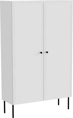 Immagine prodotto di Dmora Armadio Multiuso 2 Ante Montijo 39x166h cm Bianco, 6 Ripiani 2 Ante