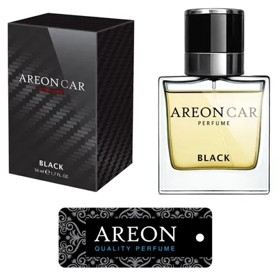 Produktbild von Original Areon LUX Auto Parfüm Lufterfrischer Duftdose Duftbaum BLACK LINE 50 ml