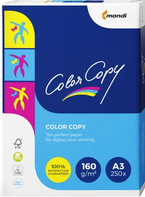 Produktbild von mondi Multifunktionspapier Color Copy A3 160 g/qm weiß 250 Stück