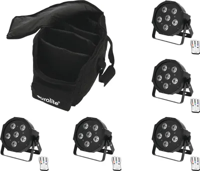 Produktbild von EUROLITE Set 5x LED SLS-603 + Case